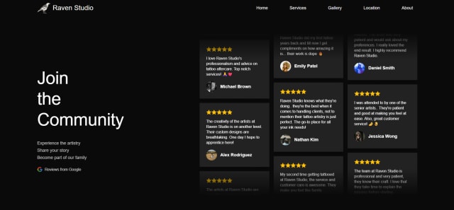 Community page design